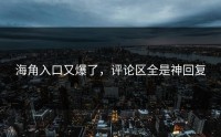 海角入口又爆了，评论区全是神回复