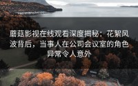 蘑菇影视在线观看深度揭秘：花絮风波背后，当事人在公司会议室的角色异常令人意外